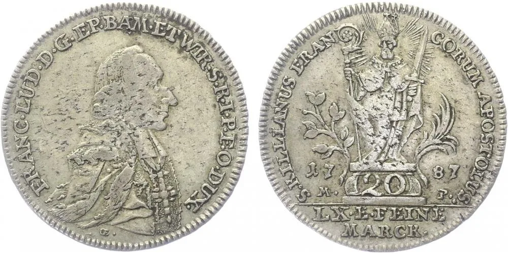 Würzburg - biskupství, Franz Ludwig von Erthal, 1779 - 1795 — 1