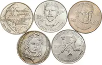 Soubor mincí 100 Kčs 1985 - 10. výročí konference v Helsinkách, Brandl, — 1