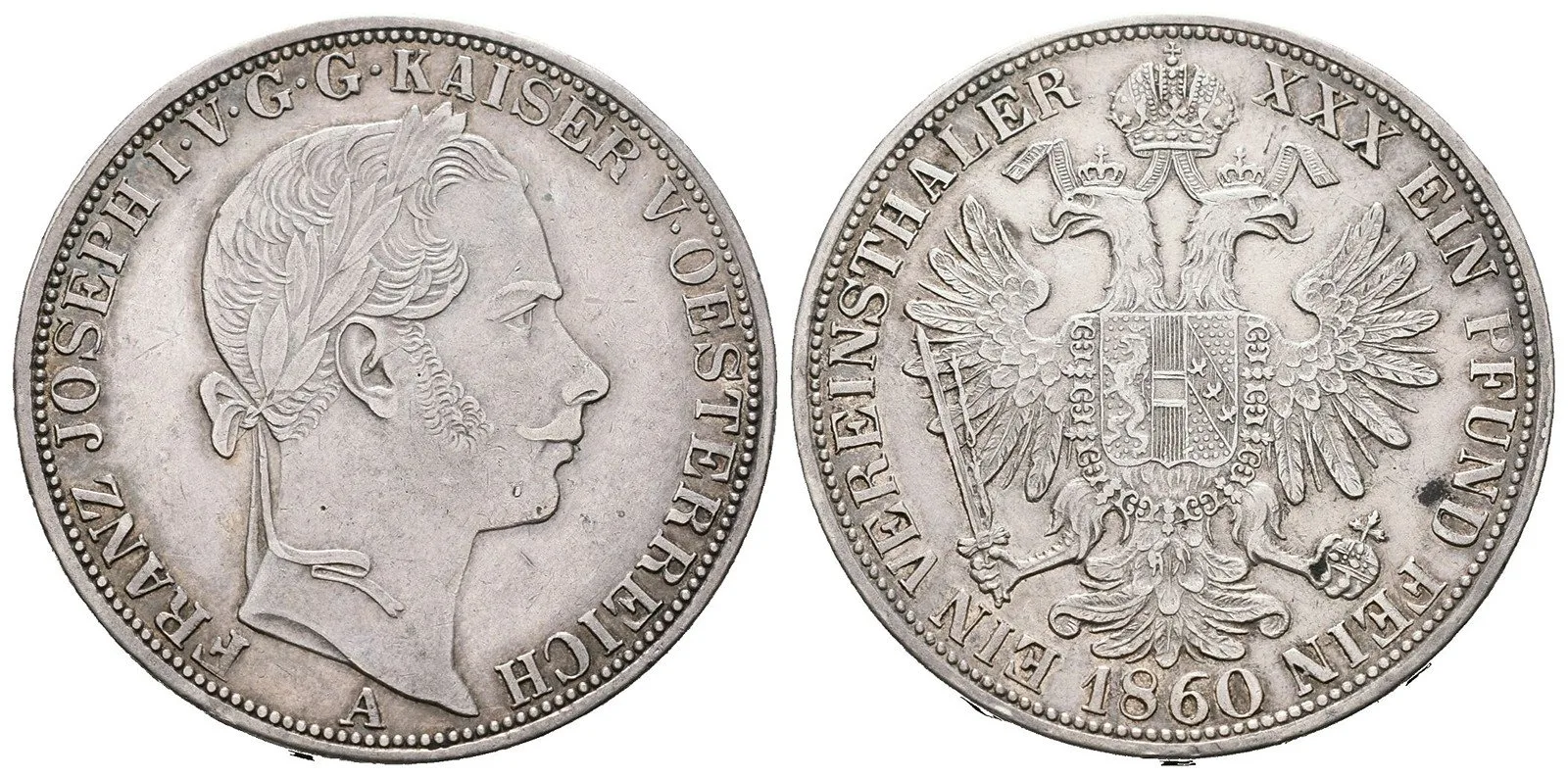 Rakouská a spolková měna, 1857 - 1892 — 1