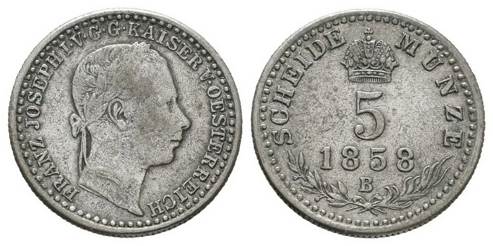 Rakouská a spolková měna, 1857 - 1892 — 1