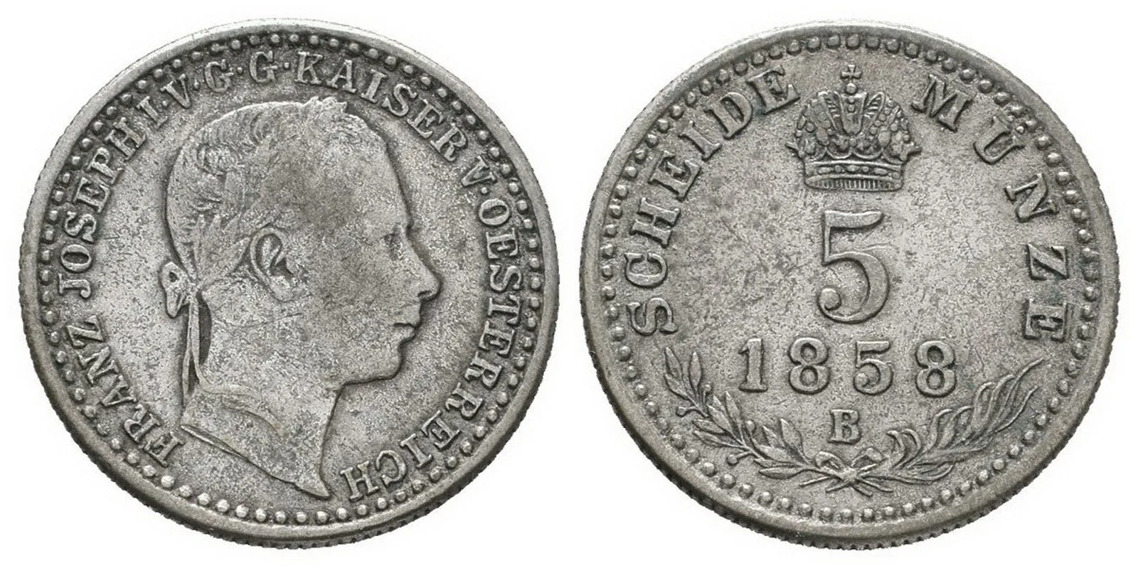 Rakouská a spolková měna, 1857 - 1892 — 1