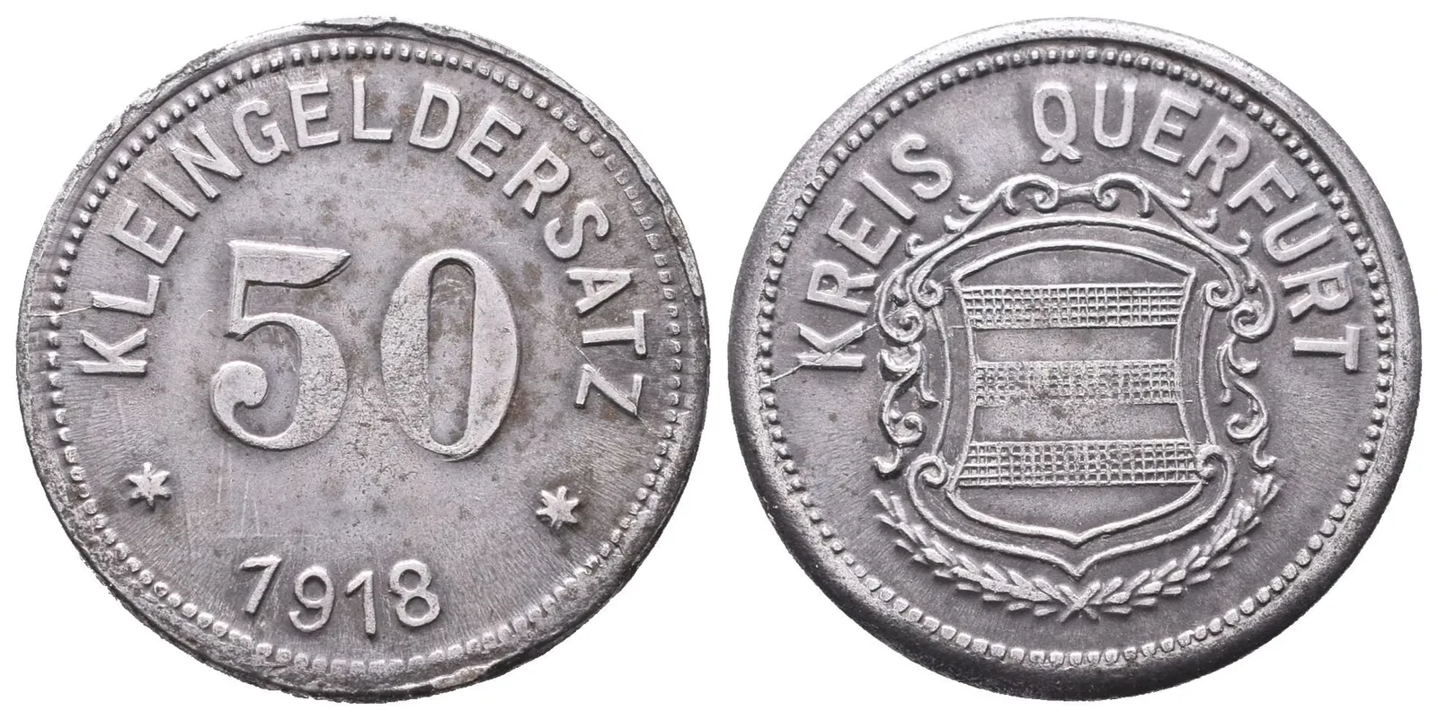 Nouzové ražby, 50 Pfennig 1918 - Querfurt