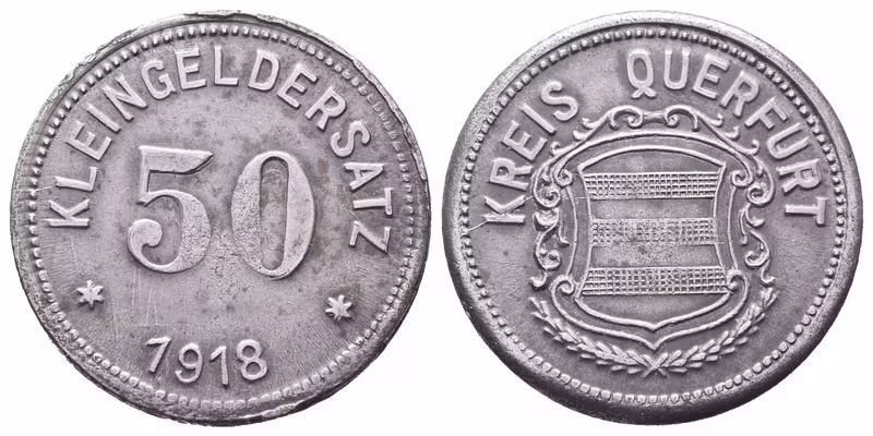Nouzové ražby, 50 Pfennig 1918 - Querfurt
