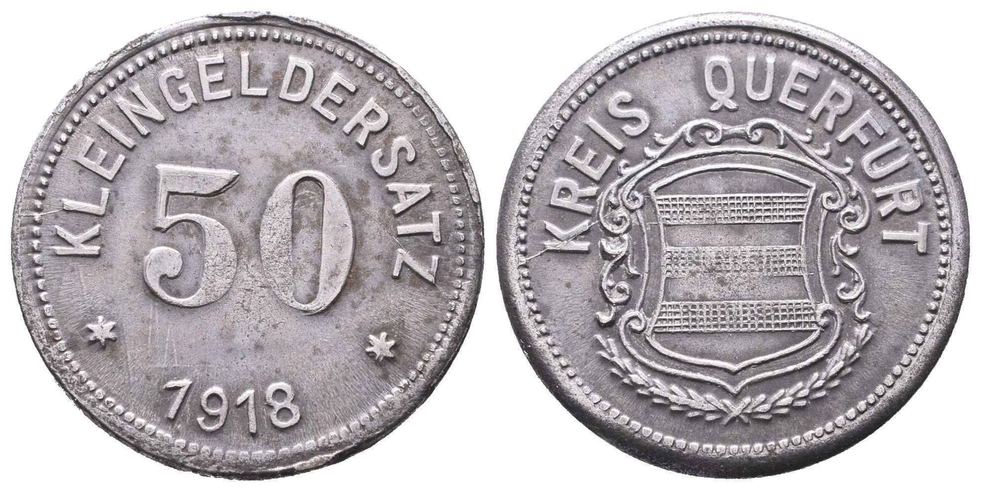 Nouzové ražby, 50 Pfennig 1918 - Querfurt