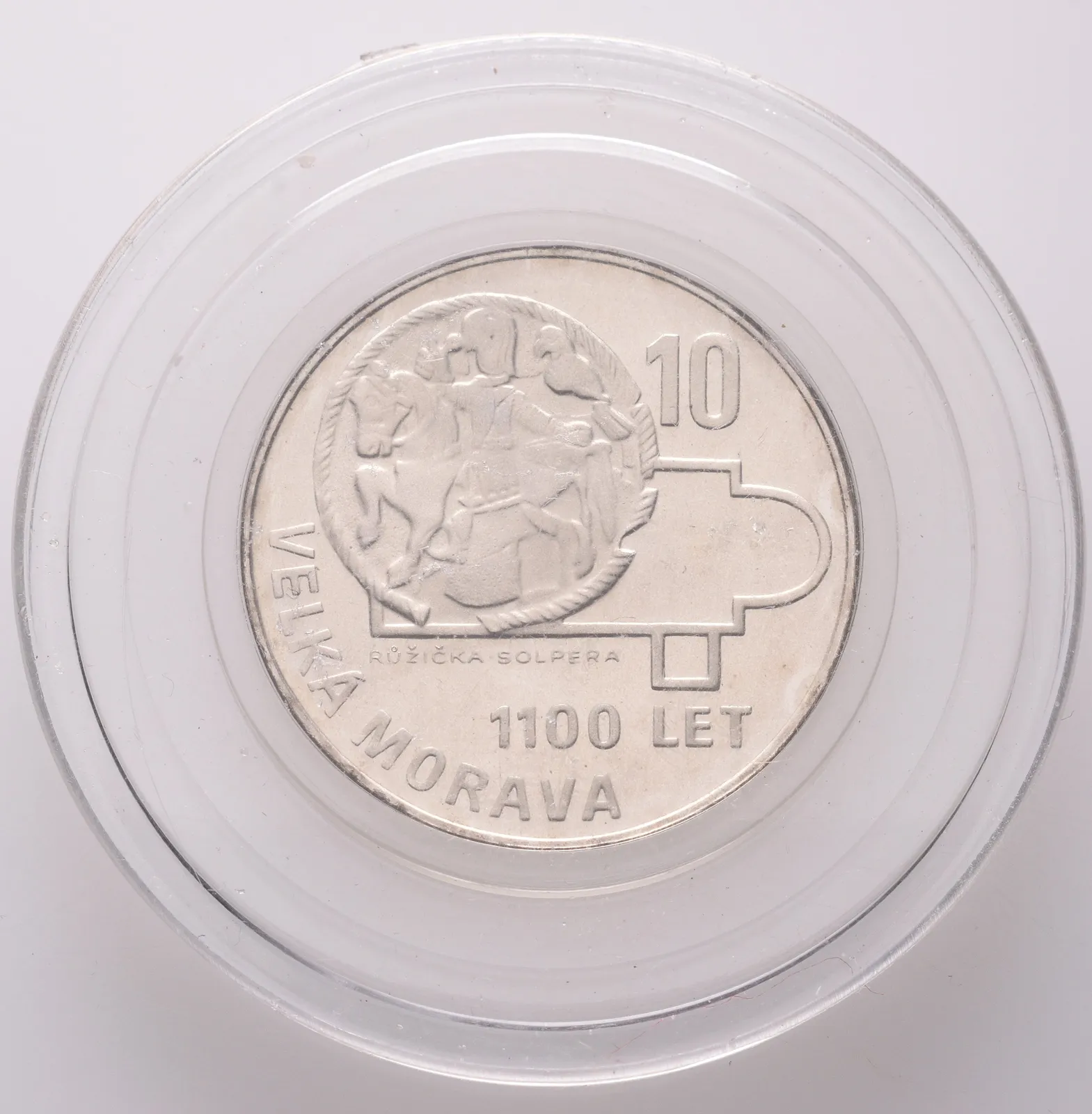 10 Kčs 1966 - Velká Morava, PROOF, původní etue