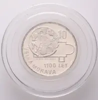 10 Kčs 1966 - Velká Morava, PROOF, původní etue