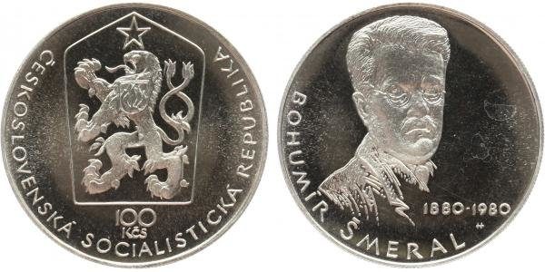 100 Kčs 1980 - Bohumír Šmeral, PROOF