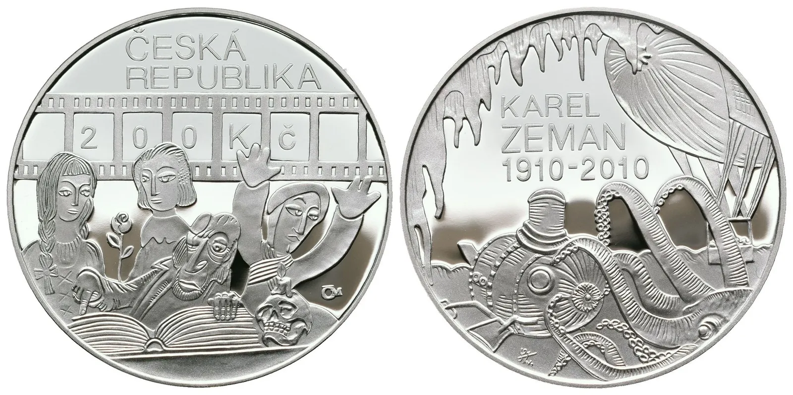 200 Kč 2010 - Karel Zeman, PROOF