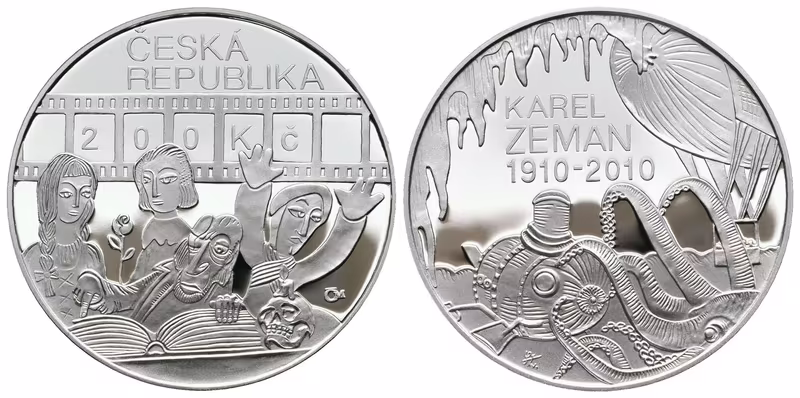 200 Kč 2010 - Karel Zeman, PROOF