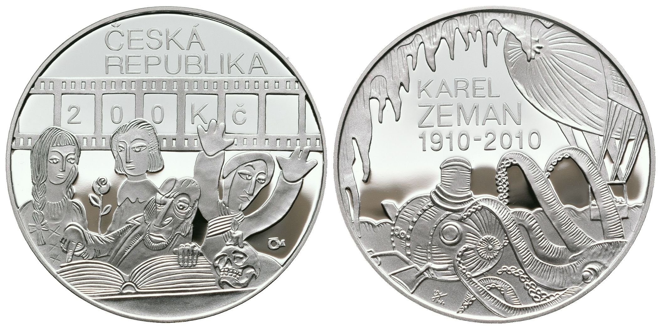 200 Kč 2010 - Karel Zeman, PROOF