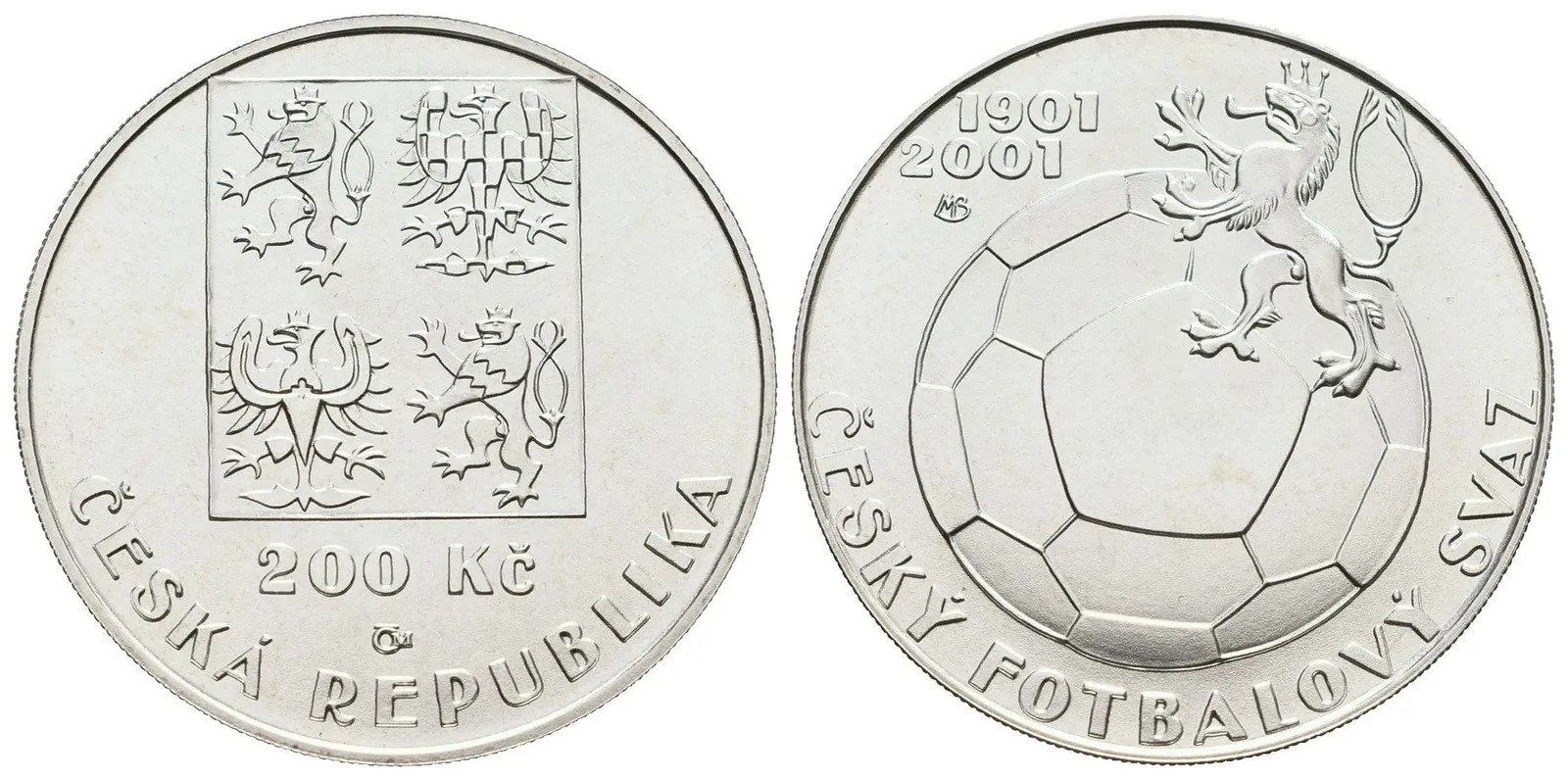 200 Kč 2001 - Český fotbalový svaz