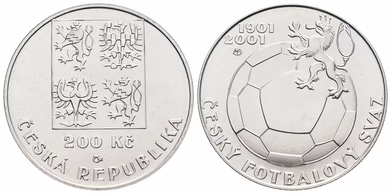 200 Kč 2001 - Český fotbalový svaz