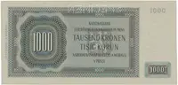 1000 Koruna 1942, II. vydání, SPECIMEN, Hej.39a.S1 - fotografie 2