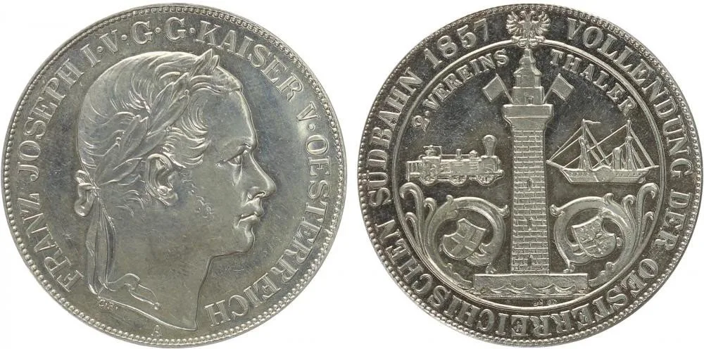 Rakouská a spolková měna, 1857 - 1892 — 1
