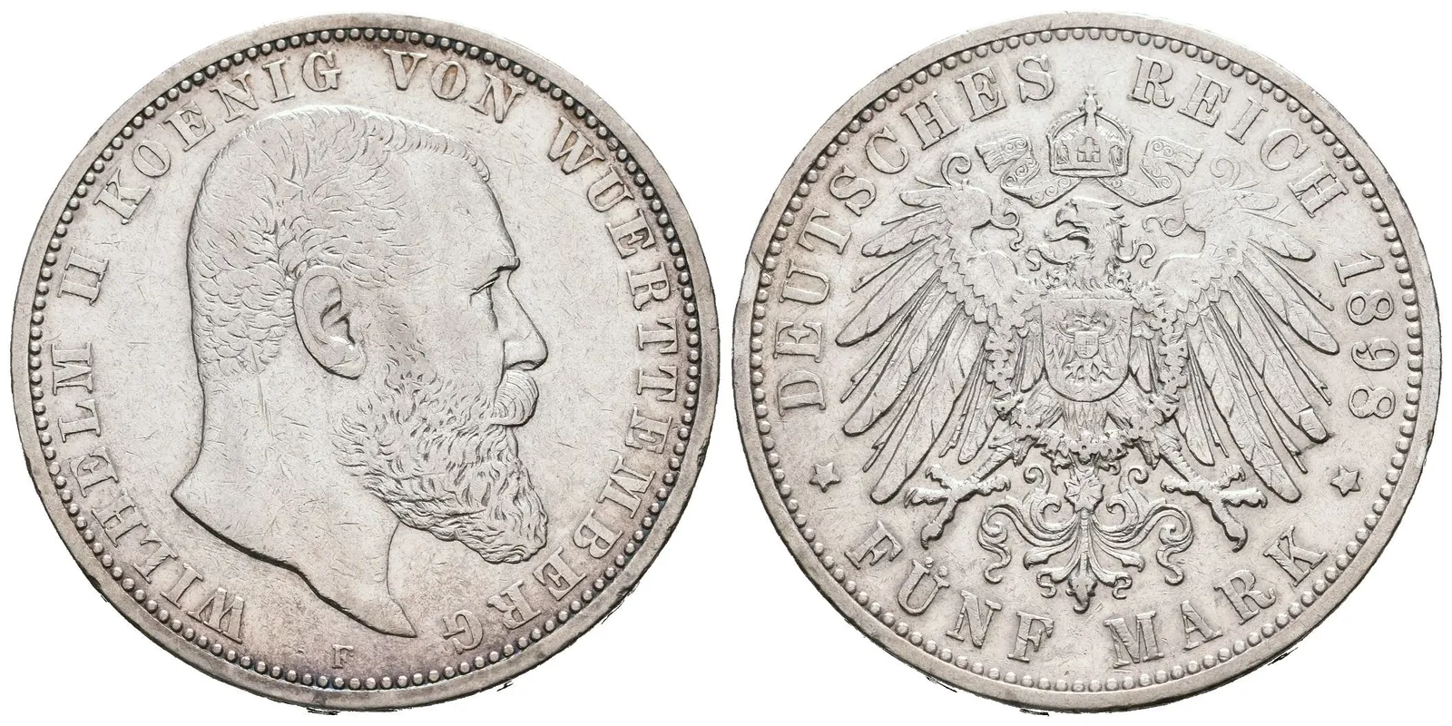 Württembersko, 5 Marka 1898