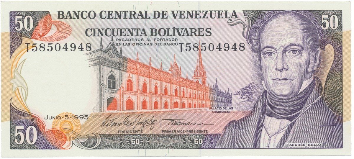 Venezuela, 50 Bolivares 1995, P.65e