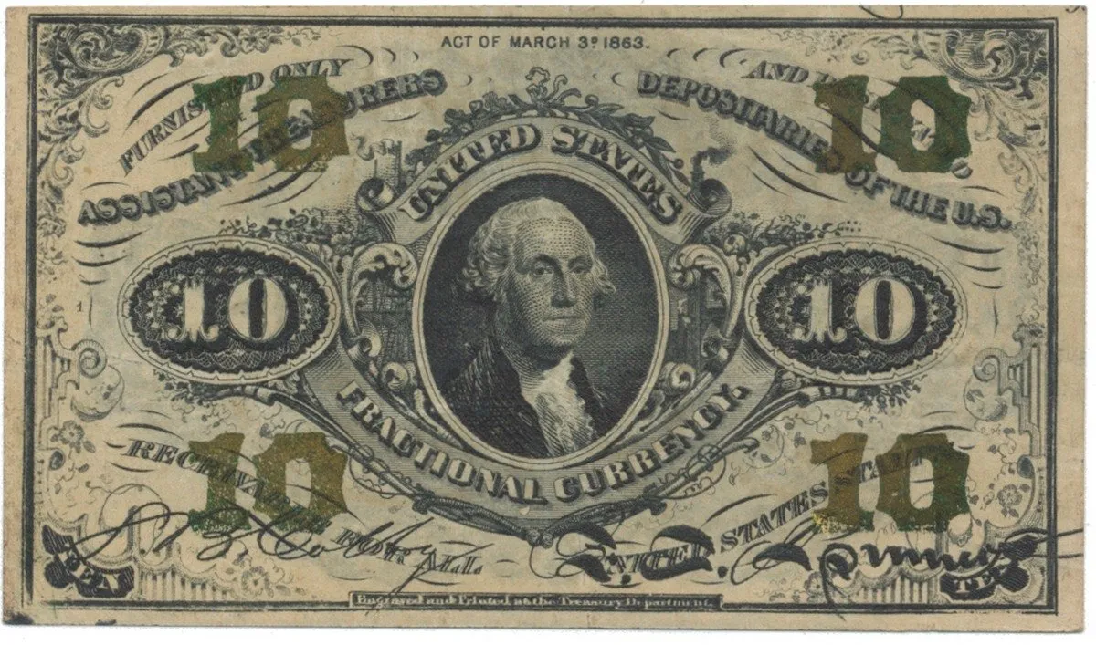 USA, 10 Cents 1863, P.108
