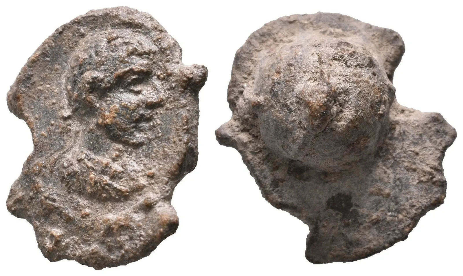 Pb Plomba, období vlády Caracally (198 - 217), portrét císaře vpravo, — 1