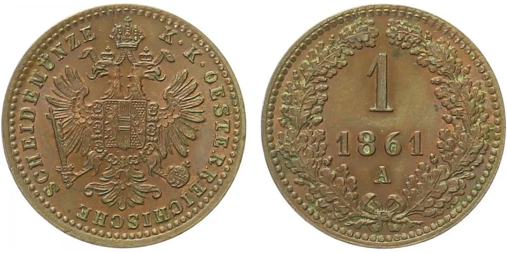 Rakouská a spolková měna, 1857 - 1892 — 1