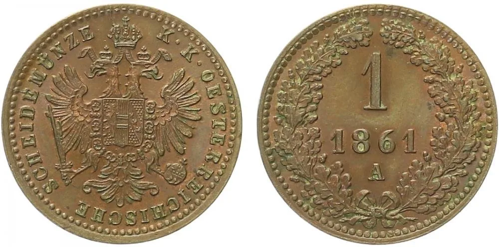 Rakouská a spolková měna, 1857 - 1892 — 1