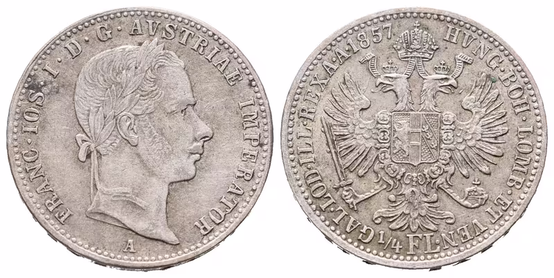 1/4 Zlatník 1857 A