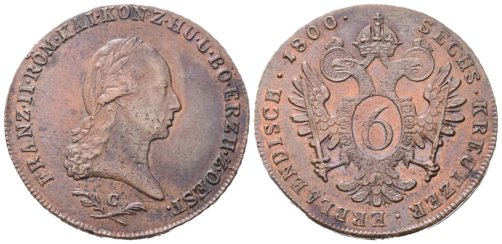 František II., 6 Krejcar 1800 C