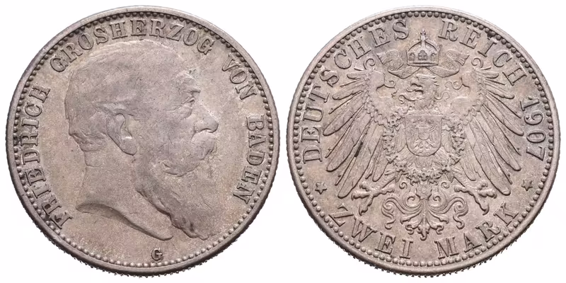 Baden, 2 Marka 1902 - 50. výročí panování