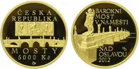 5000 Kč 2012 - Barokní most v Náměšti nad Oslavou, PROOF