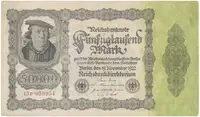 Německo, 50000 Mark 1922, Ro.79d