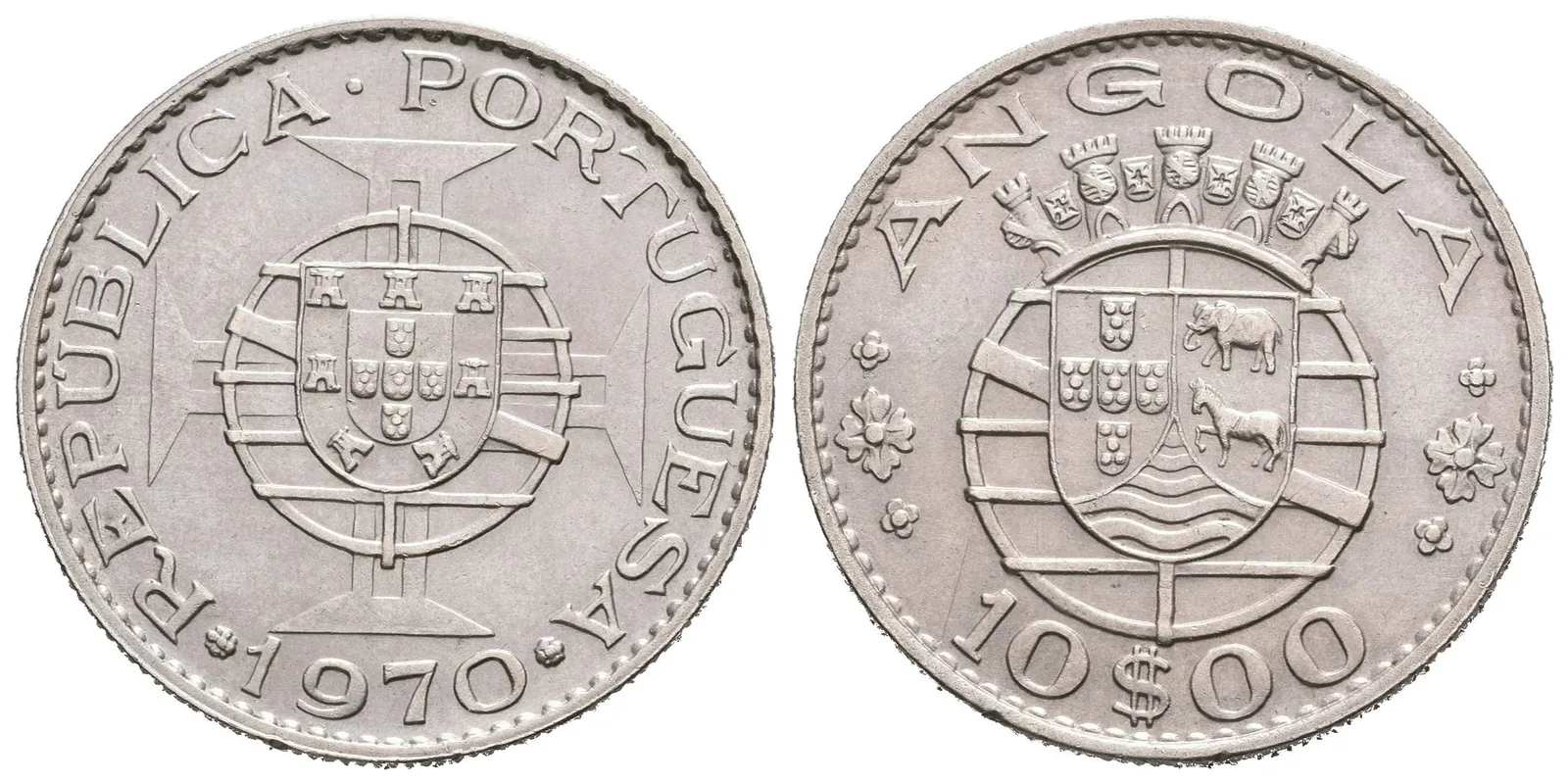 Portugalská Angola, 10 Escudo 1970