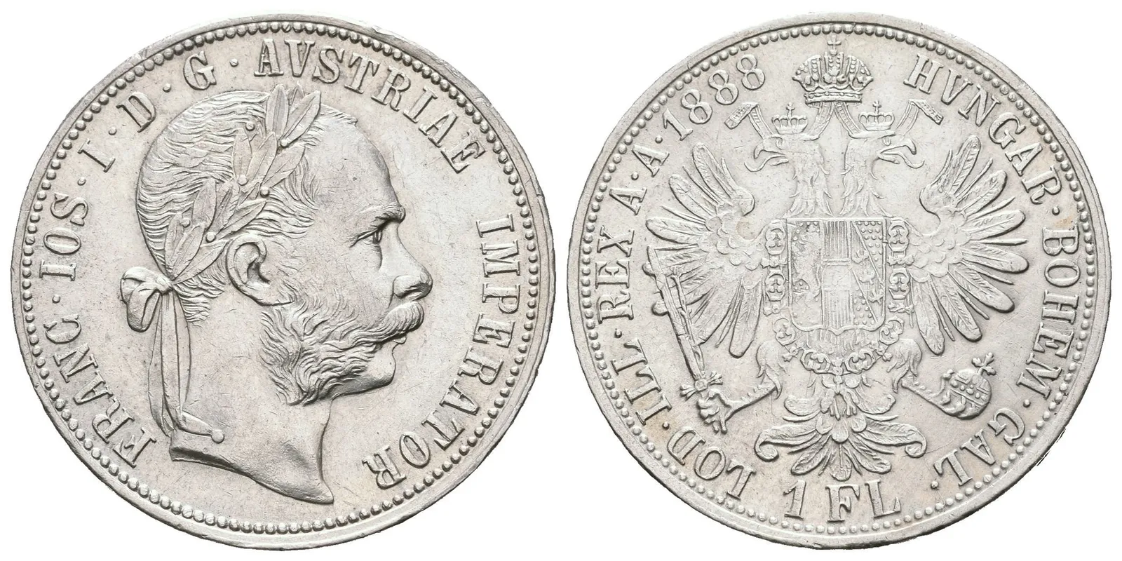 Zlatník 1888, zbytky lesku, patina, rysky — 1