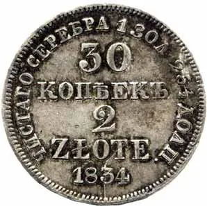 Ražby pro Polsko, Mikuláš I., 1825 - 1855 — 1