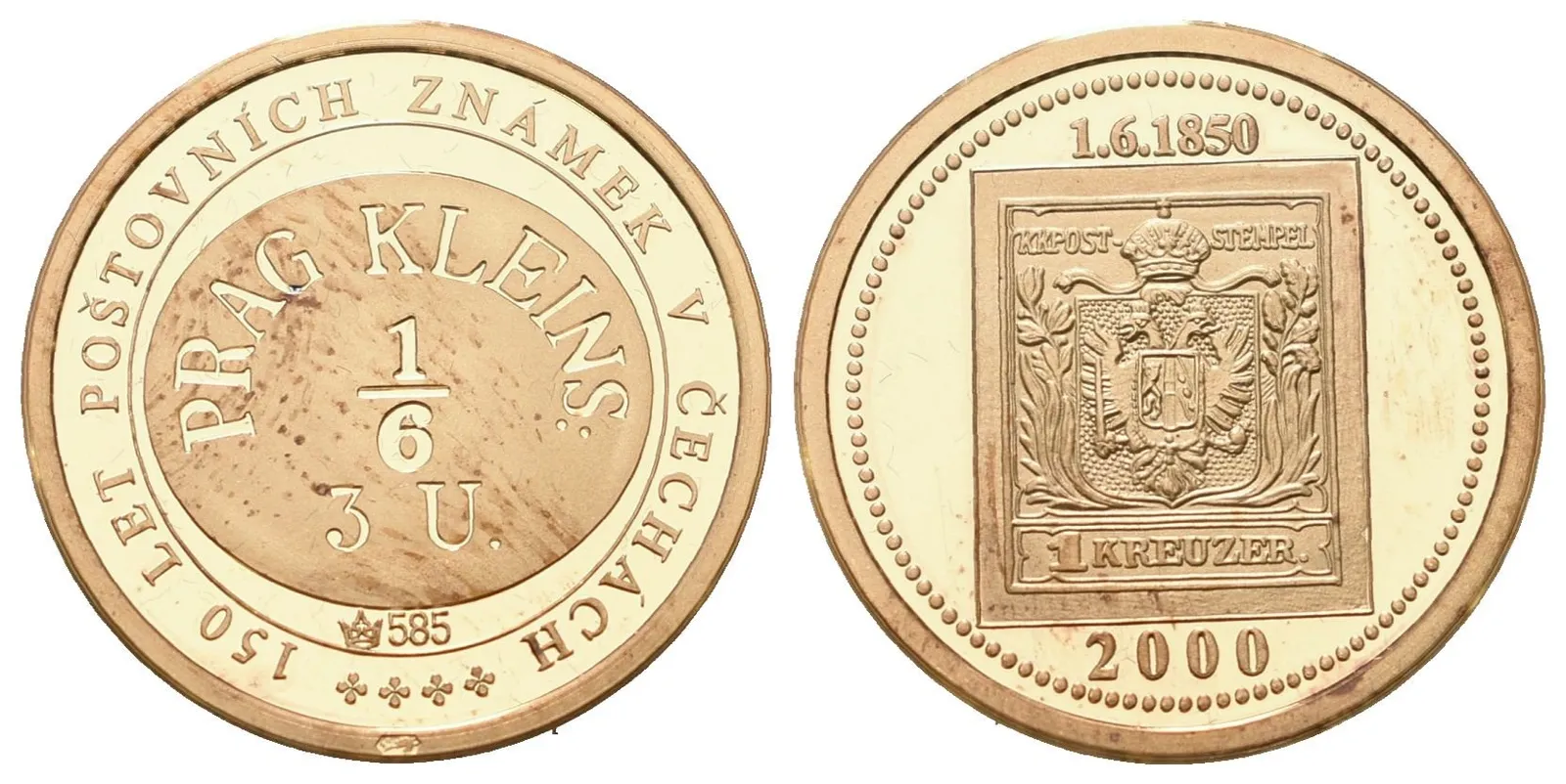 Dukát 2000 - 150 let poštovních známek