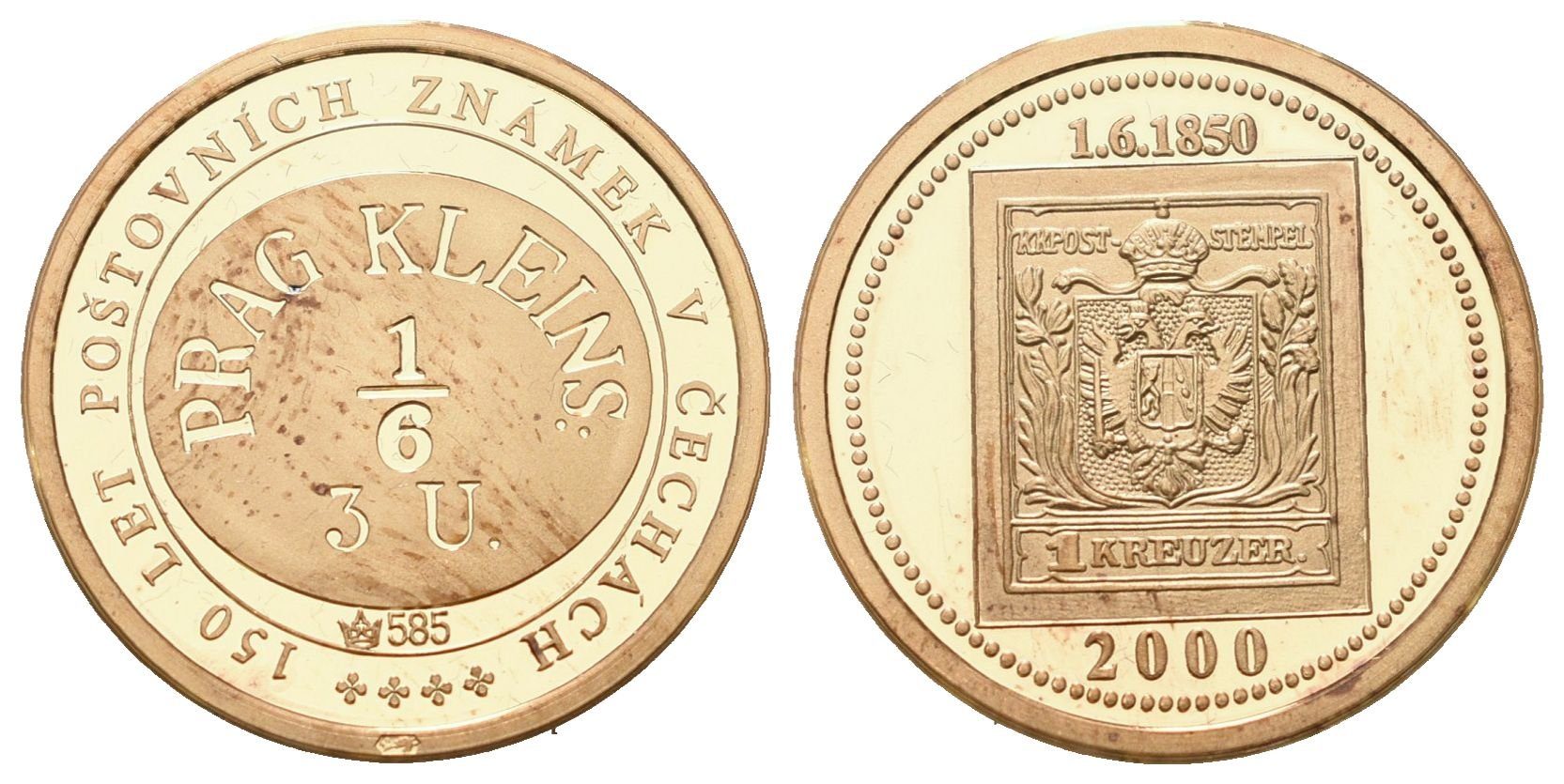Dukát 2000 - 150 let poštovních známek
