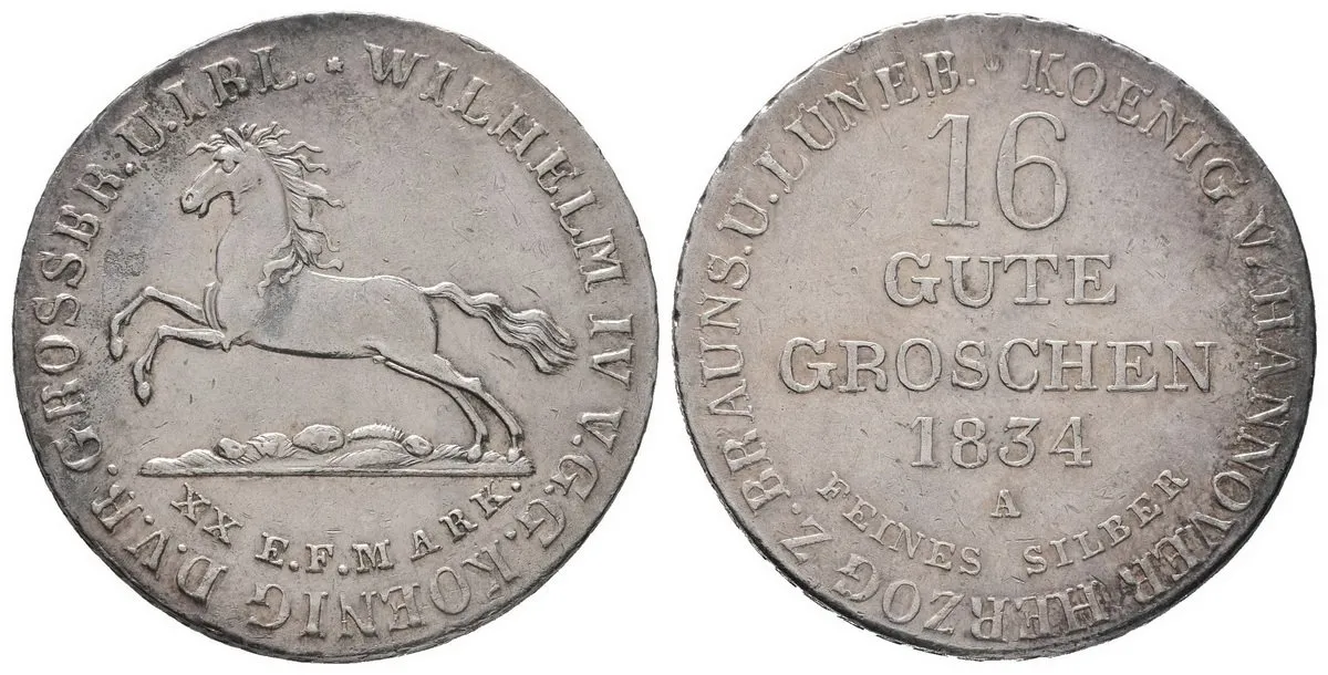Hannover, Wilhelm IV., 1830 - 1837 — 1