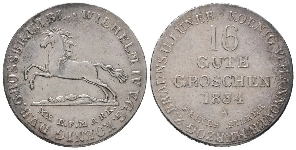 Hannover, Wilhelm IV., 1830 - 1837 — 1