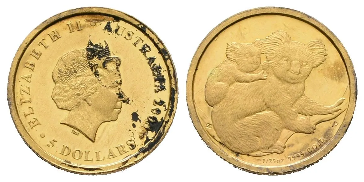 Austrálie, 5 Dollars 2008 - Australian Koala