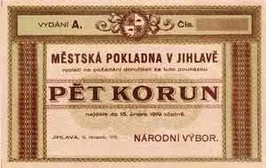 Nouzovky české od roku 1914 — 1
