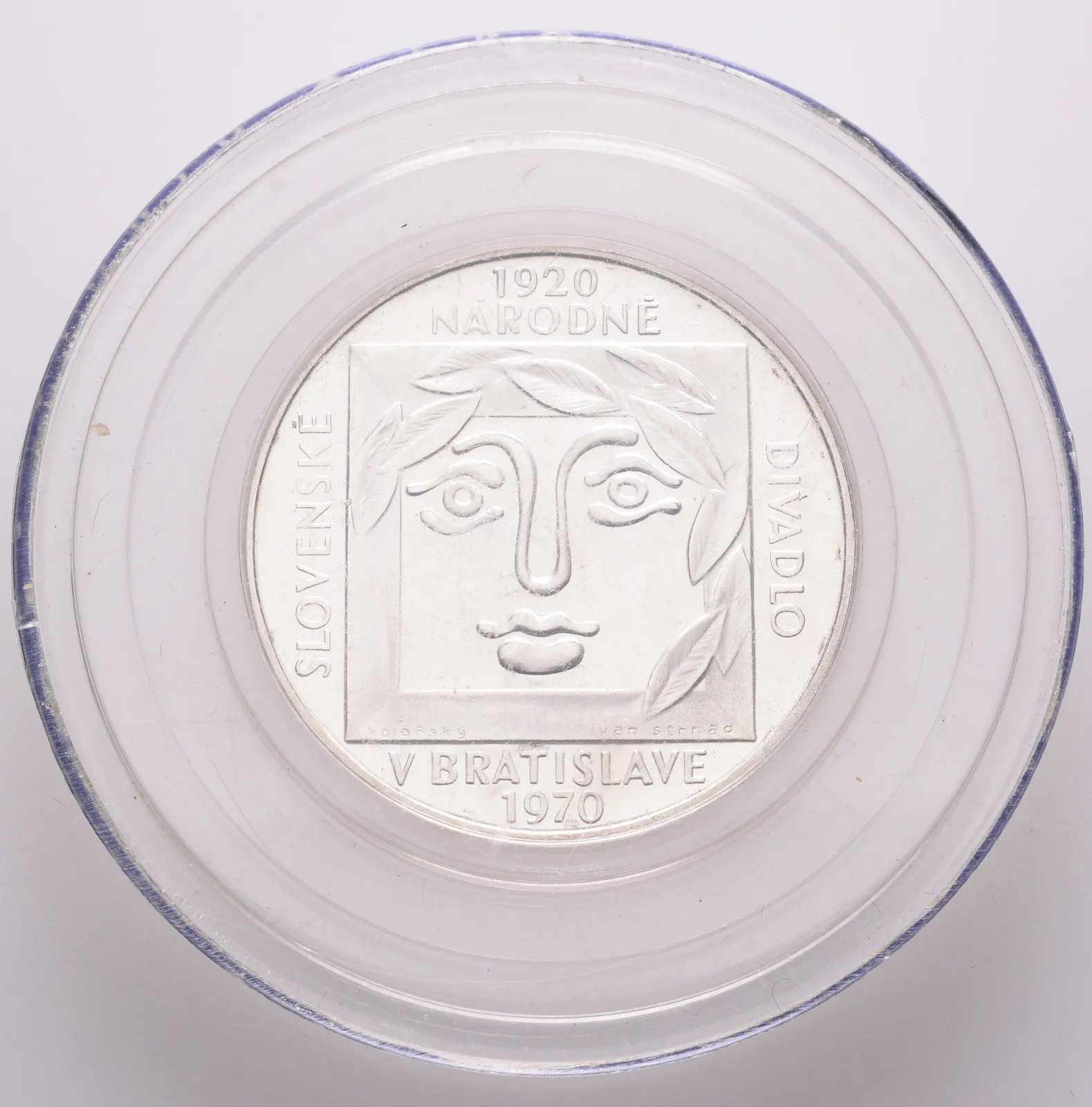 25 Kčs 1970 - Slovenské národní divadlo, PROOF, původní etue