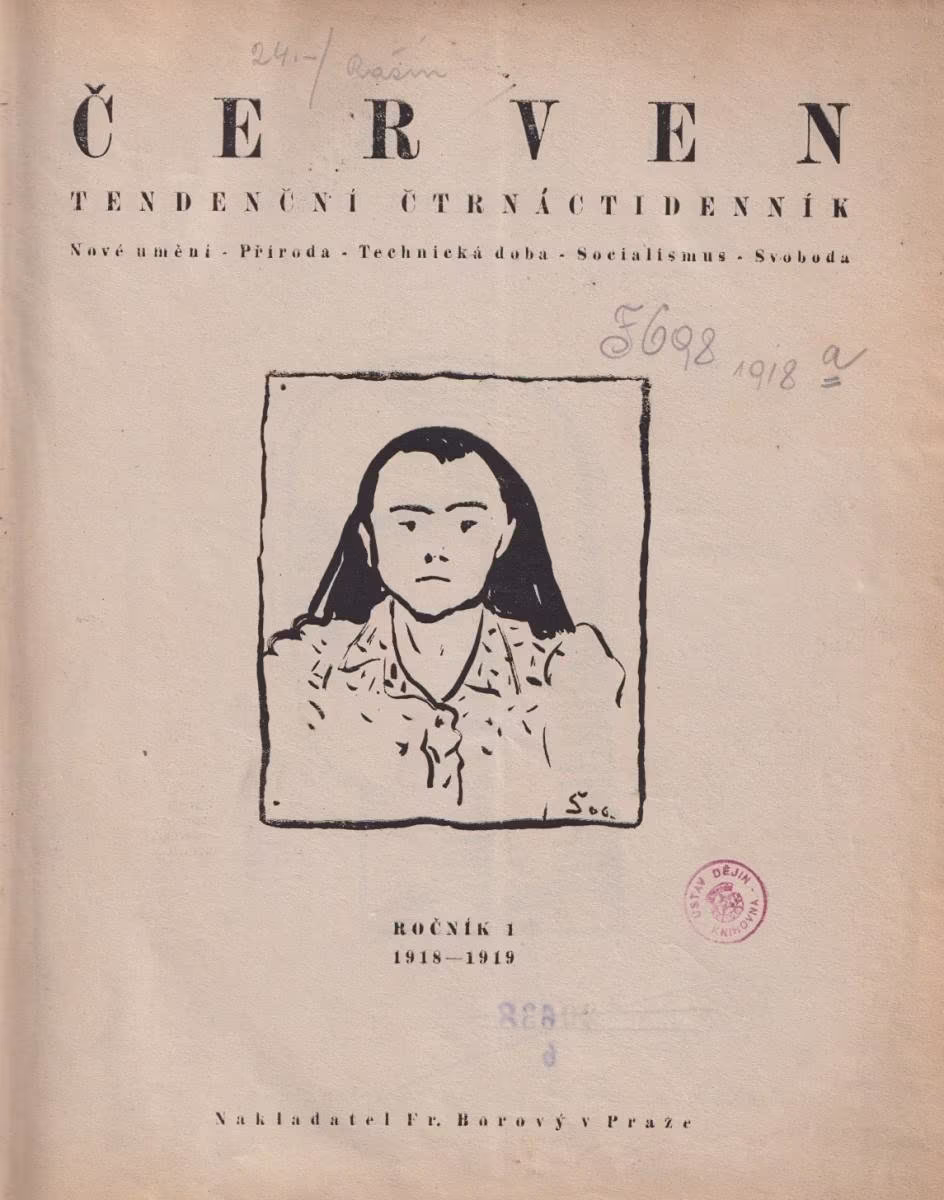 Josef Čapek (1887 - 1945) - Červen 1. ročník 1918 - 1919