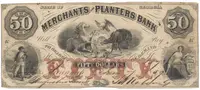 USA - Georgia, 50 Dollar 1859