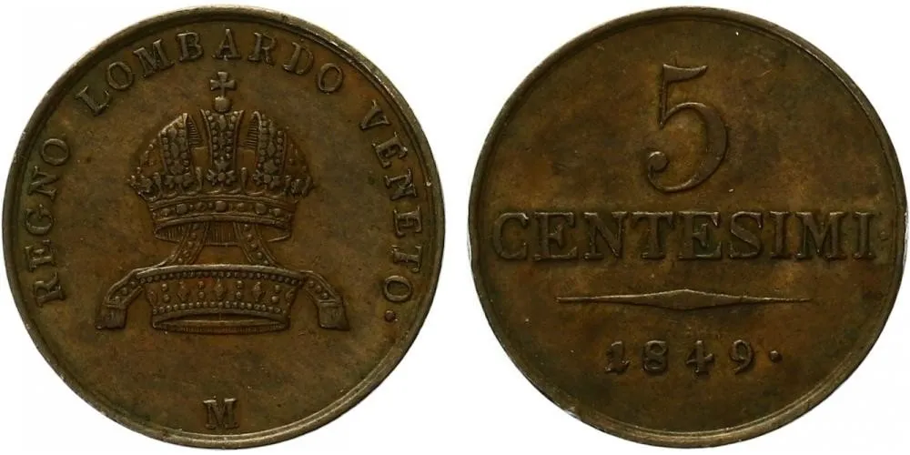 Konvenční měna, 1848 - 1857 — 1