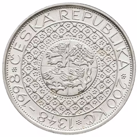 200 Kč 1998 - Universita Karlova, kapsle, certifikát