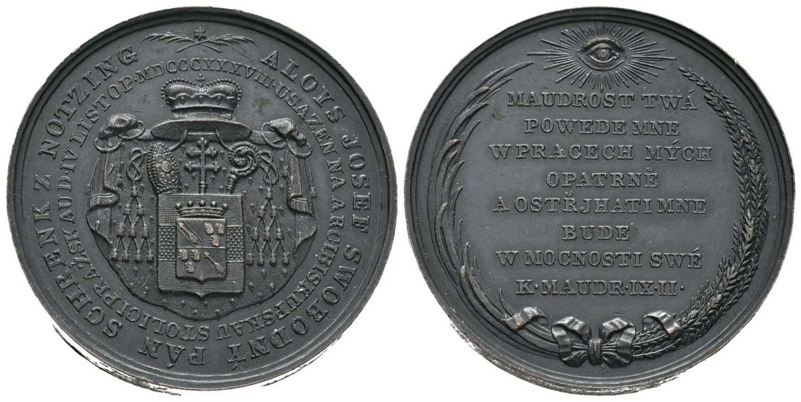 Praha - arcibiskupství, Alois Josef Schrenk z Notzing, 1838 - 1849 — 1
