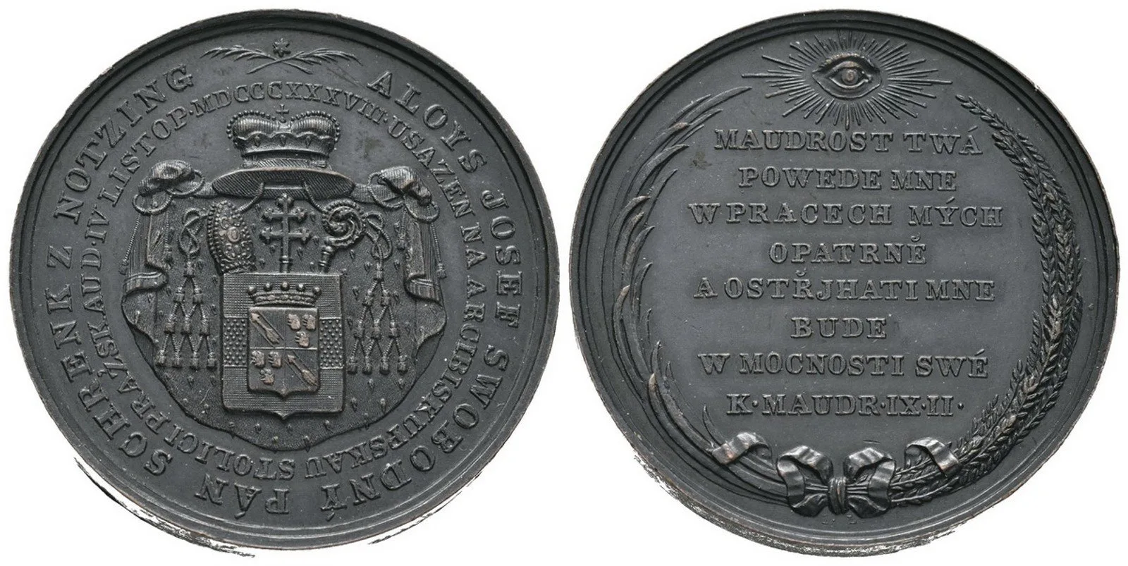 Praha - arcibiskupství, Alois Josef Schrenk z Notzing, 1838 - 1849 — 1