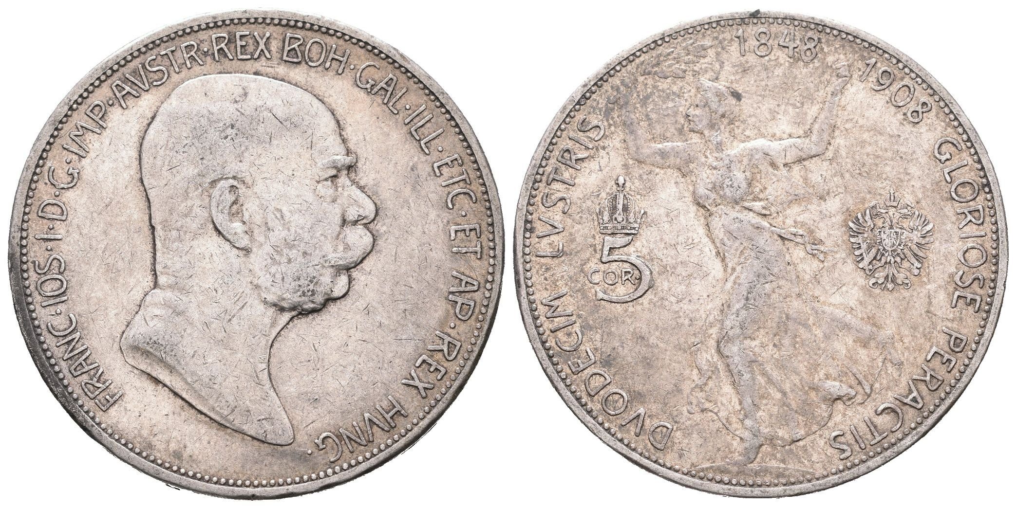 5 Koruna 1908 - jubilejní