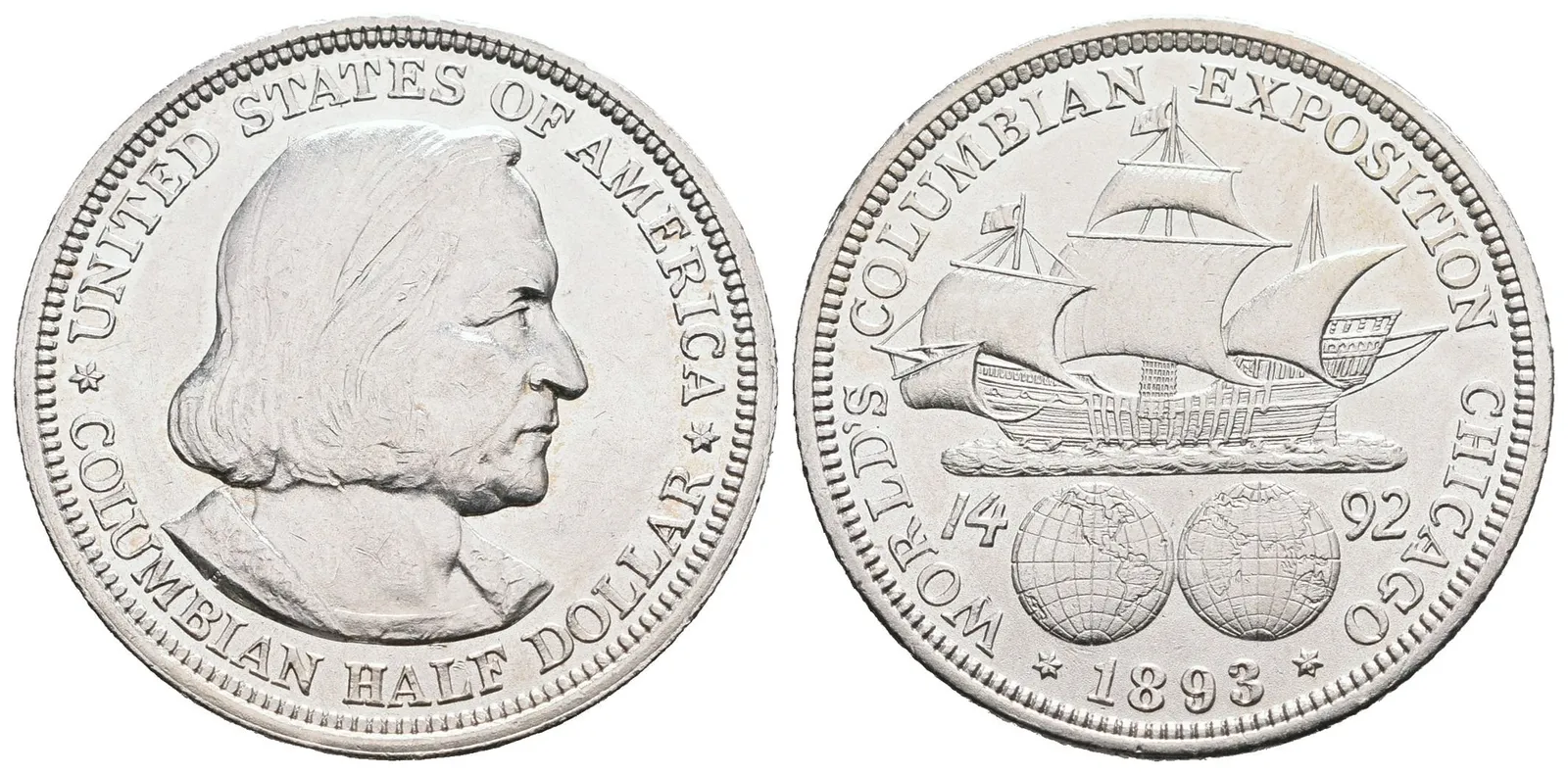 USA, 1/2 Dollar 1893 - Kolumbus