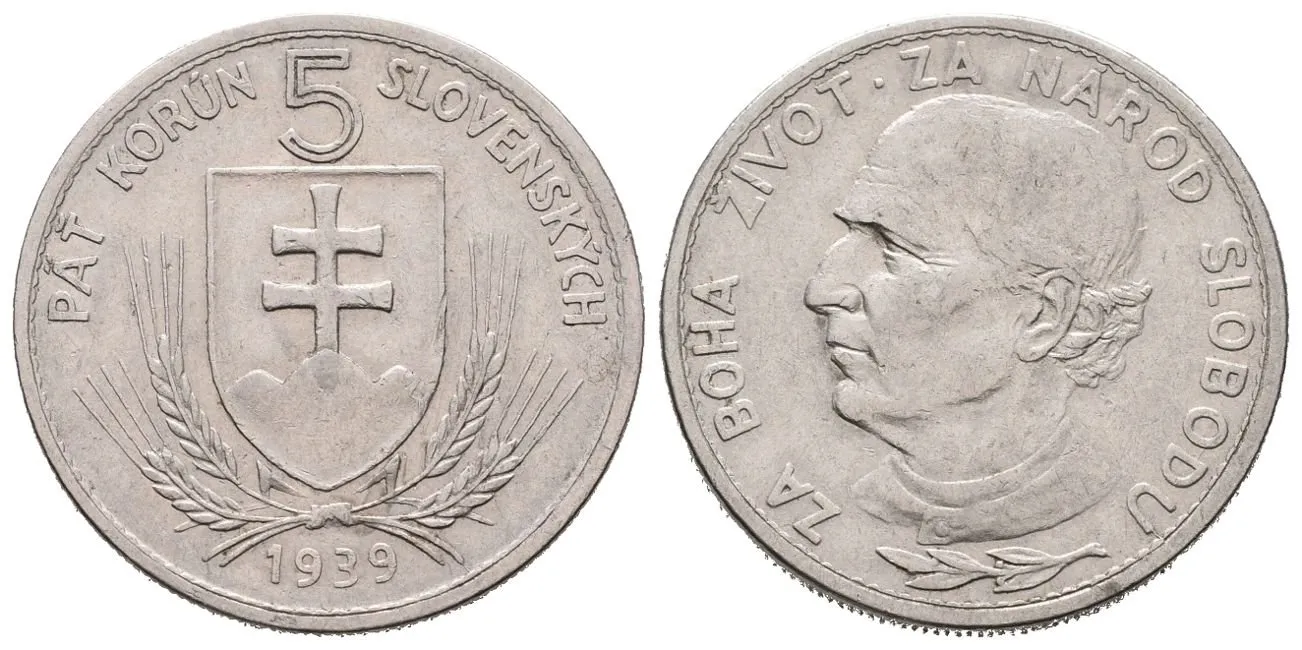 5 Koruna 1939 varianta