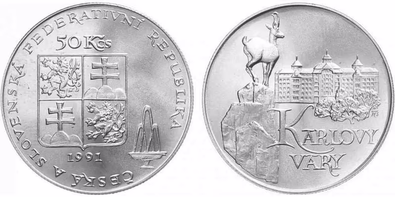 50 Kčs 1991 - Karlovy Vary