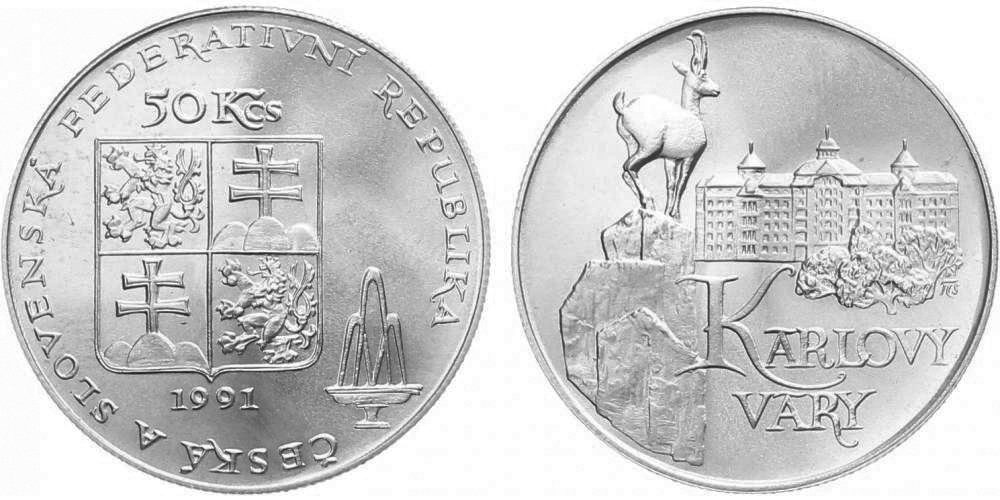 50 Kčs 1991 - Karlovy Vary